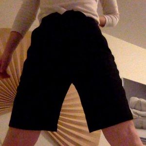 Black high-waisted Casablanca shorts, wool blend?